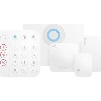 Iontový nápoj ring Alarm 5 Piece Kit (2nd Gen) - HB 4K11SZ-0EU0 sada bezdrátového alarmu sada bezdrátového zabezpečovacího systému