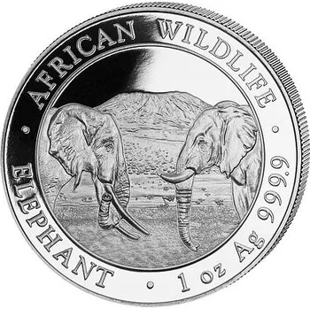 Stříbrná mince 100 Shillings Elephant (Slon africký) 1 Oz 2020 (African Wildlife Series)