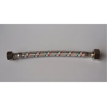 Vodovodní potrubí V&G Valogin Tlaková propojovací flexi hadička FF redukovaná, PN10, 80°C Rozměr: 3/8" x 1/2" 100 cm