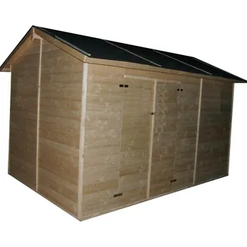 Zahradní domek Zahradní domek CALPE (16mm), s rozměr 3,3 x 3,9m, v.2,3m (Levný zahradní domek dřevěný CALPE (16mm), s rozměr 3,3 x 3,9m, v.2,3m)
