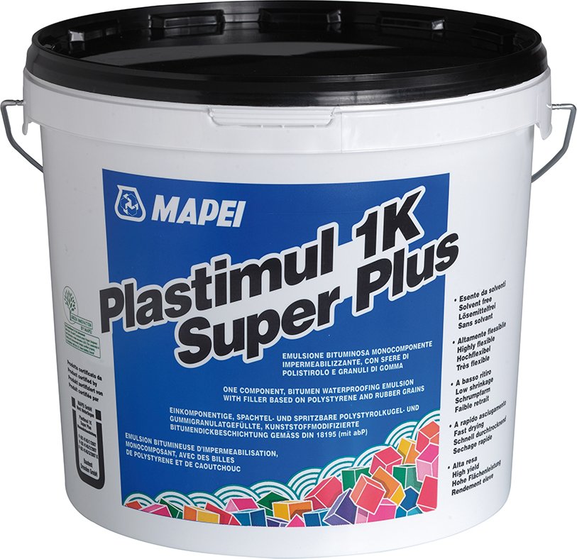 MAPEI Plastimul 1K Super Plus bitumenová izolace 7,8kg