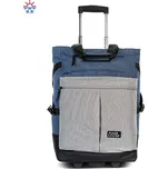 Chladící nákupní taška na kolečkách s chladící přední kapsou PUNTA COOL 10411-5300 modrá-šedá, fabrizio