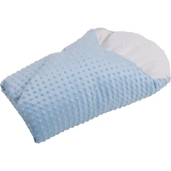 Zavinovačka JAN peří Péřová zavinovačka "Dráček" minky sv. modré - Péřová zavinovačka "Dráček" 80x80 cm minky sv. modré vnitřek + potah