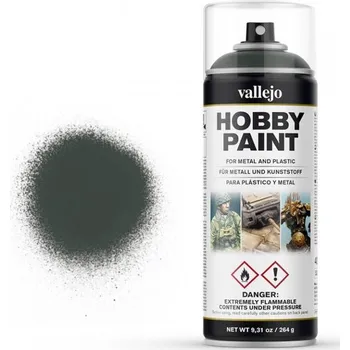 Barva ve spreji Vallejo Hobby Spray Paint 28026 Dark Green 400 ml