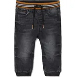 MAYORAL chlapecké kalhoty na tkaničku černý denim - 80 cm