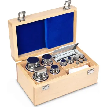 Dílna Sada zkušebního závaží Kern 1 g - 500 g, OIML F1, ECO, dřevěné pouzdro, s možností akreditované kalibrace