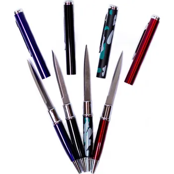 Vybavení pro přežití X Propiska s nožem "SPY NEEDLE SILVER" model 2. stříbrná