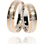 Zlatnictví Helios Zlaté snubní prsteny C-1482 Kameny: Se Zirkony