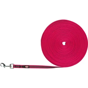 Vodítko pro psa TRIXIE Stopovací popruh pogumovaný 15m/15mm růžová