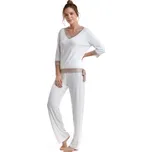 Dámské bambusové pyžamo ROZALIE - Krémová, L, Luisa Moretti