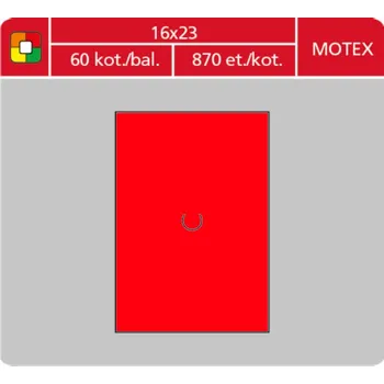 Speciální papír Coveris Motex - etikety cenové 16 x 23 mm, červené