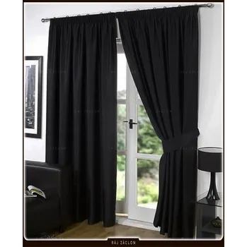 Závěs Kusový závěs - Black out černý 23, výška 140 až 370 cm, šířka 280 cm (Světlu nepropustné závěsoviny - AKCE !!!)