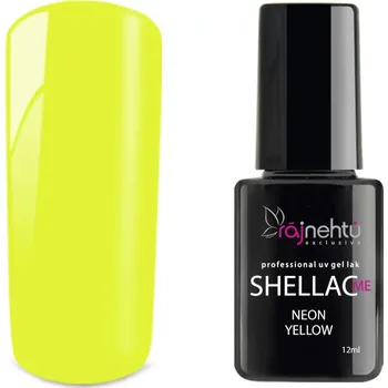 Lak na nehty Ráj nehtů UV gel lak Shellac Me 12ml - Neon Yellow