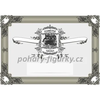 Pamětní listina hasiči 6709