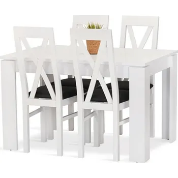 Jídelní set Nábytek PEGAS s.r.o. Jídelní set Valdo 4 bílá/zelená