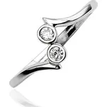 Steel Edge Stříbrný prstýnek na nohu s kamínky 017