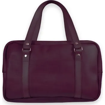 Cestovní taška Eggo Ferguson kožená cestovní taška Tmavě fialová