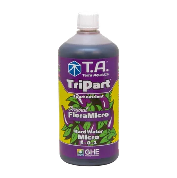 Hnojivo T.A. TriPart Micro (FloraMicro) Hard Water 500ml (FloraMicro obsahuje submikroprvky a organické pufry, což v roztoku pomáhá stabilizovat pH. Složení pro tvrdou vodu, objem 0,5L.)