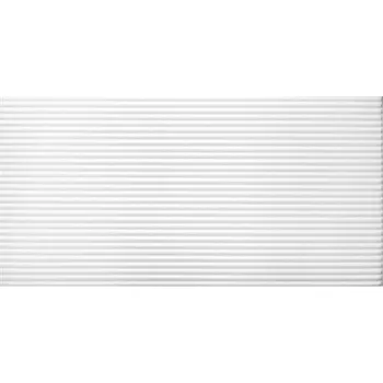 Obklad 3D panel 4914 BETON STRIPES bílý s vlnkami rozměr 100 cm x 50 c