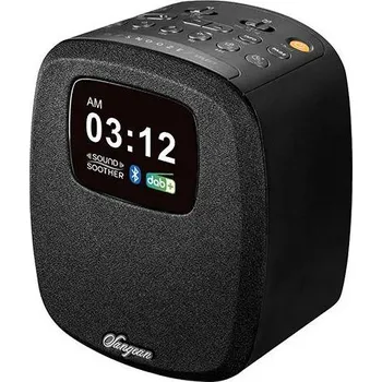 Radiopřijímač Sangean DCR-83 A500459 stolní rádio, DAB plus , FM, AUX, Bluetooth, USB, s USB nabíječkou, funkce alarmu, černá