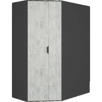 Dětská skříň Nábytek PEGAS s.r.o. Šatní skříň NANO - NA1 L/P, grafit + enigma