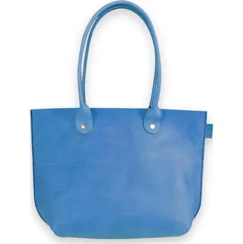Kabelka Eggo Kroeber dámská kožená kabelka Modrá