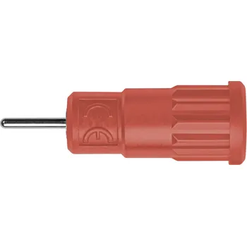 Krokosvorka Schützinger SEPB 6887 Ni / RT bezpečnostní lisovaná zásuvka 4 mm červená 1 ks