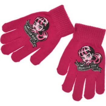 Rukavice Dětské rukavice červené Monster High