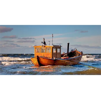 Obraz Foto obraz skleněný horizontální Rybářská loď