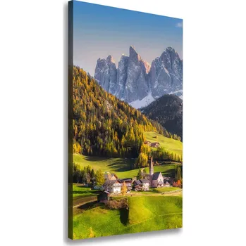 Obraz Vertikální Foto obraz na plátně Mestečko v horách