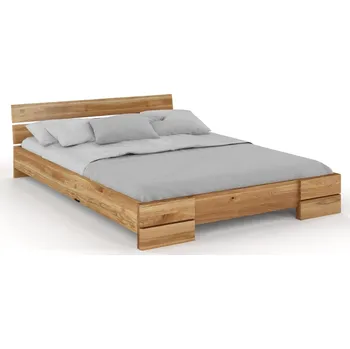Postel Dubová postel Sandemo - bezbarvý lak Rozměr: 140x200