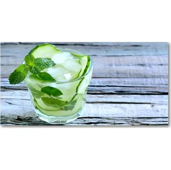 Obraz Foto obraz skleněný horizontální Okurková voda