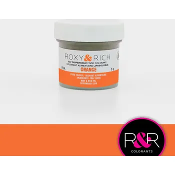 Potravinářské barvivo ROXY & RICH BARVA ROZPUSTNÁ V TUKU ORANŽOVÁ - ORANGE 5g