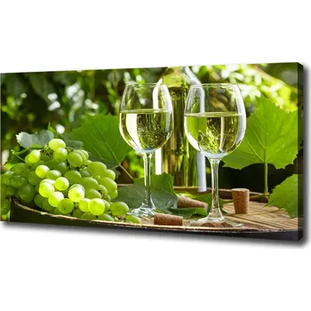 Obraz Foto obraz canvas Bílé víno a ovoce