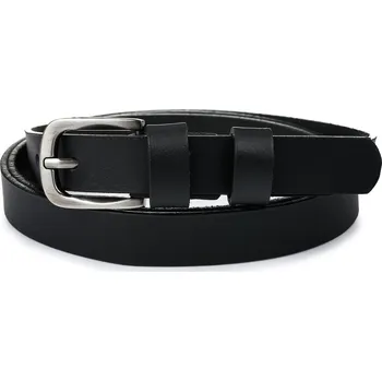 Opasek Dámský kožený pásek úzký Beltimore A50 (Úzký decentní dámský pásek s malou sponou)