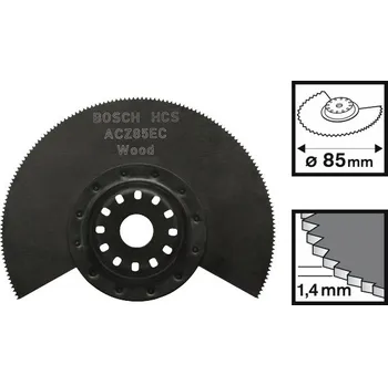 Pilový kotouč BOSCH ACZ 85 EC segmentový kotouč na dřevo 85 mm