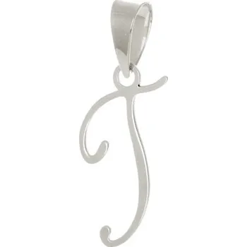 Přívěsek Přívěšek z bílého zlata písmeno T ZZ0926TBF + dárek zdarma