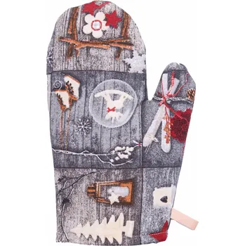 Chňapka Tegatex Kuchyňská chňapka - patchwork se stromečky a srdíčky Velikost: 18*25 cm