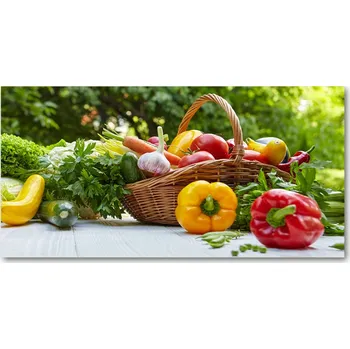 Obraz Foto obraz skleněný horizontální Koš zeleniny