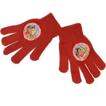Rukavice Dívčí rukavice Elena z Avaloru červené