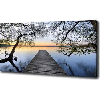 Obraz Foto obraz canvas Molo nad jezerem