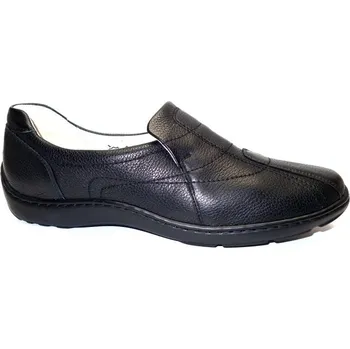 Dámské mokasíny Vycházková obuv-flexiblová, Waldläufer, šíře H, černá: Černá Hladká kůže 28,8 43 H - rozšířená (24775-22392)