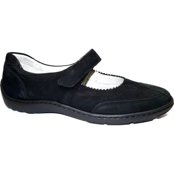 Dámské baleríny Vycházková obuv-flexiblová, Waldläufer, šíře H, černá: Černá Nubuk, velur (semiš) 28,2 42,5 H - rozšířená (24859-20559)