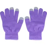 Rukavice na mobilní telefon fialové vel. S (dotykové rukavice na mobil)