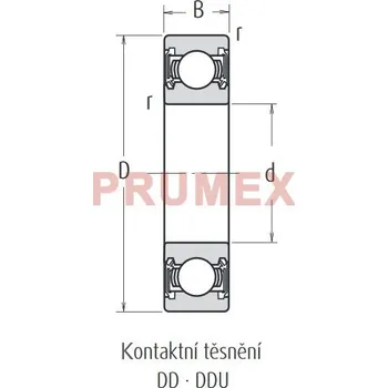 NSK 6201 DDUC3 (2RS C3) kuličkové ložisko