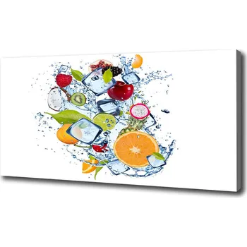 Obraz Foto obraz na plátně Ovoce a led