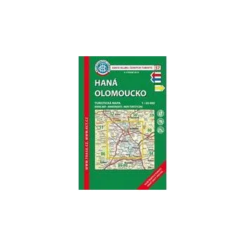 Skládaná mapa Haná - Olomoucko - turistická (57) 51 x 78 cm