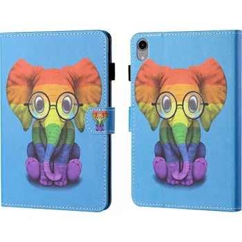Příslušenství pro tablet VSECHNONAMOBIL 53929 ART Zaklápací obal Apple iPad (A16) 2025 / iPad 2022 COLORFUL ELEPHANT