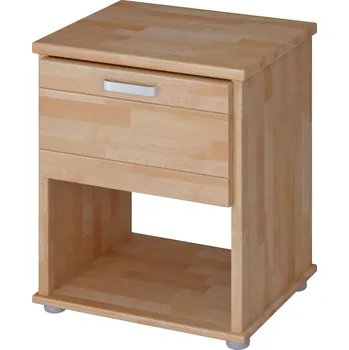 Noční stolek Noční stolek buk - Sigma Odstín moření: Bílá transparentní