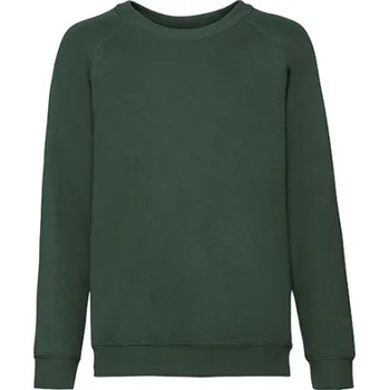 Chlapecká mikina Fruit of the Loom Dětská mikina 62-039-0 Bottle Green 164